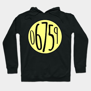 yellow circle zip code Hoodie